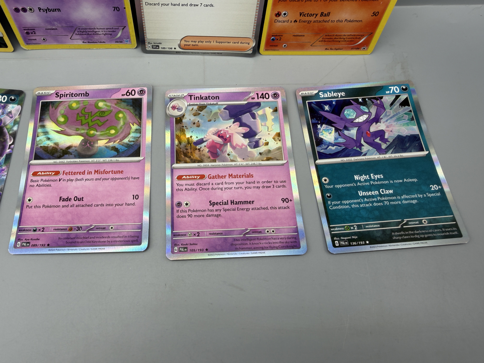 Pokemon Holo Lot of 10 - Varying conditions - some with heavy wear