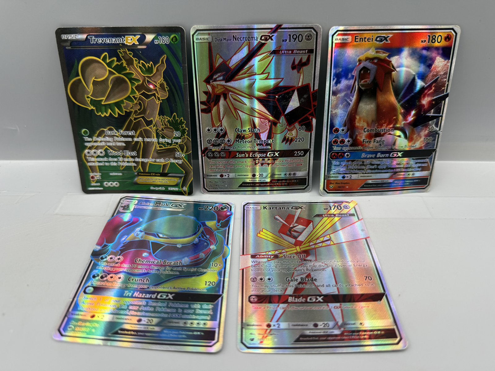 Pokemon Holo Lot of 5 - Varying conditions - creases