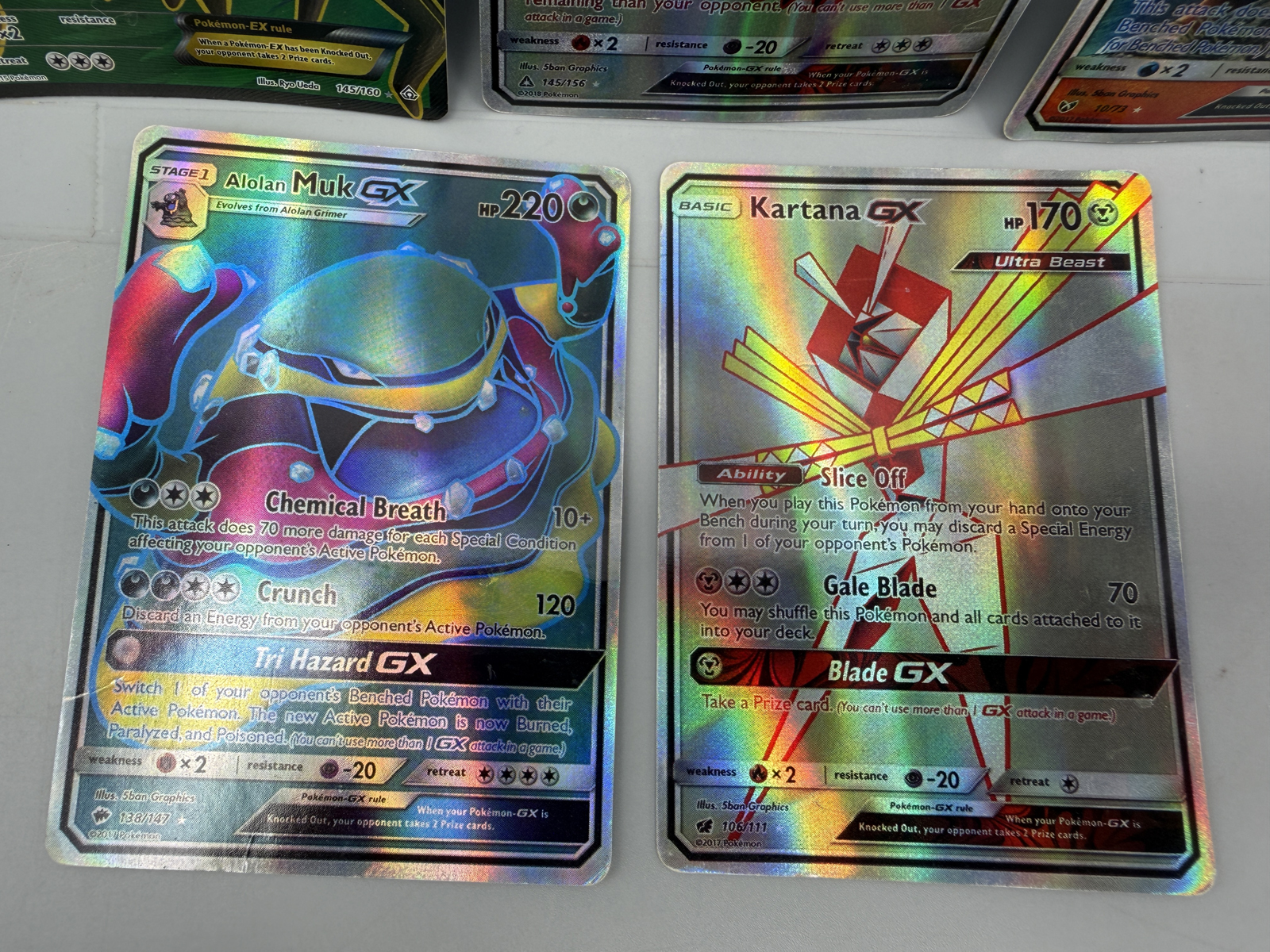 Pokemon Holo Lot of 5 - Varying conditions - creases