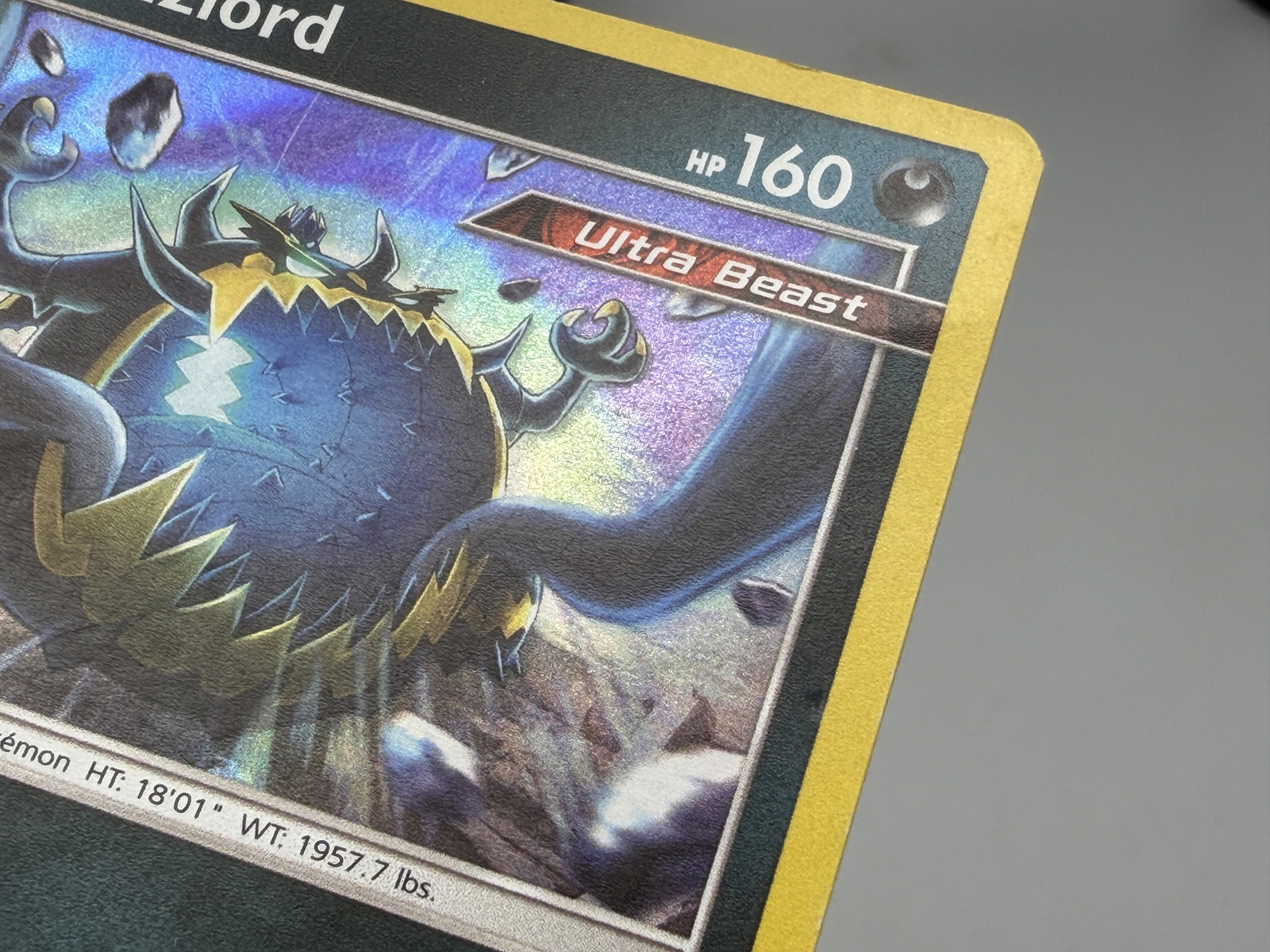 Pokemon Holo Lot of 3 - Dragonite, Guzzlord (crease), Rabsca