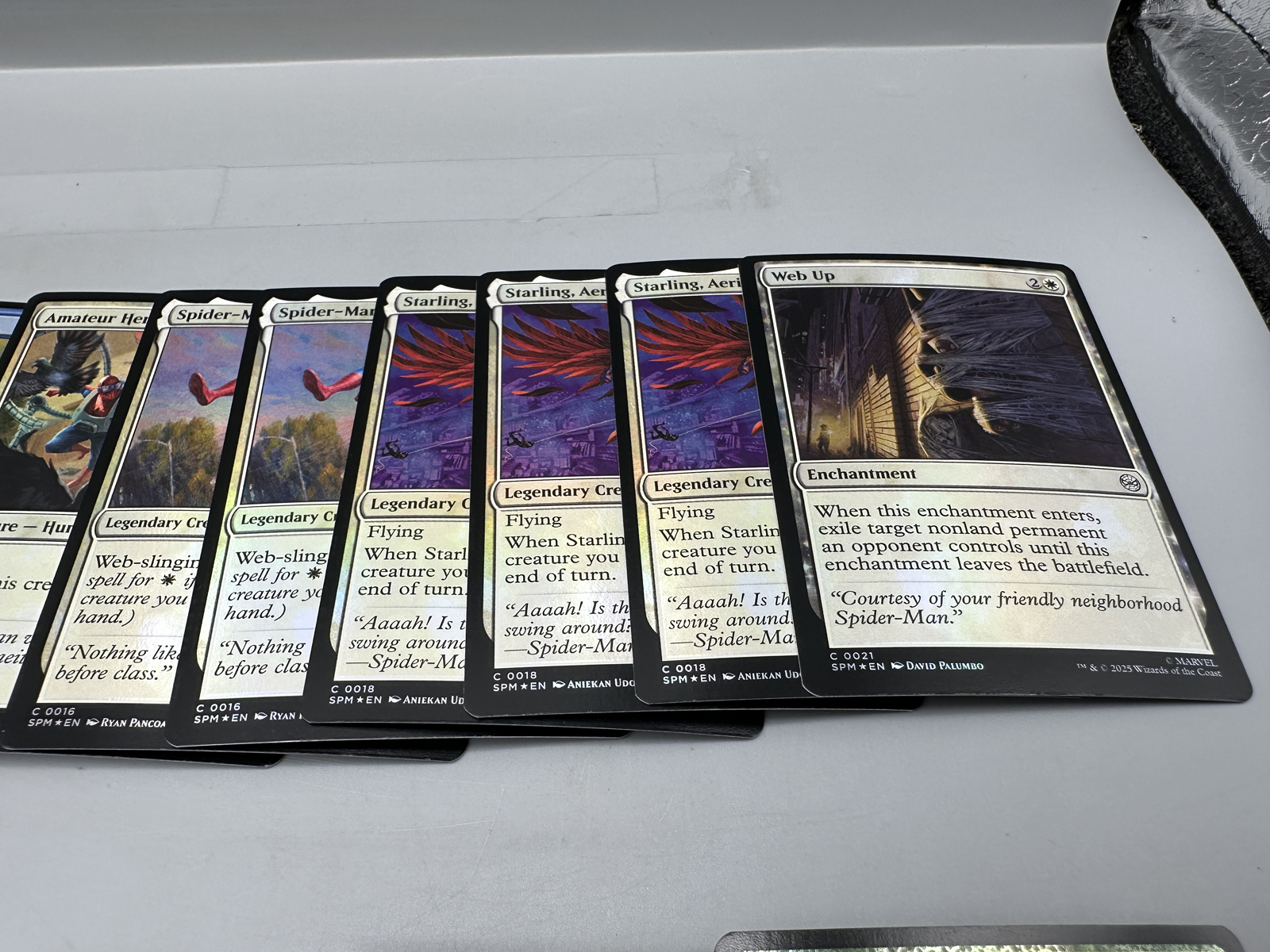 Lot of Magic The Gathering Universes Beyond Marvel Spider-Man Foil Trading Cards