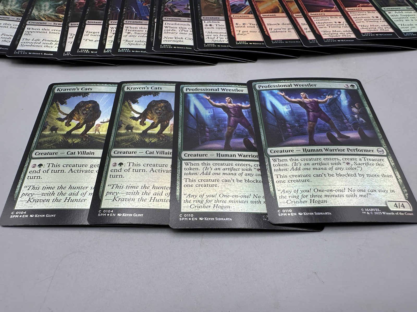 Lot of Magic The Gathering Universes Beyond Marvel Spider-Man Foil Trading Cards