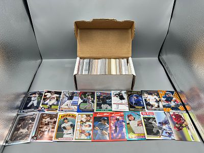 Box of Assorted Baseball Cards W/ Many Stars, RCs, & Parallels