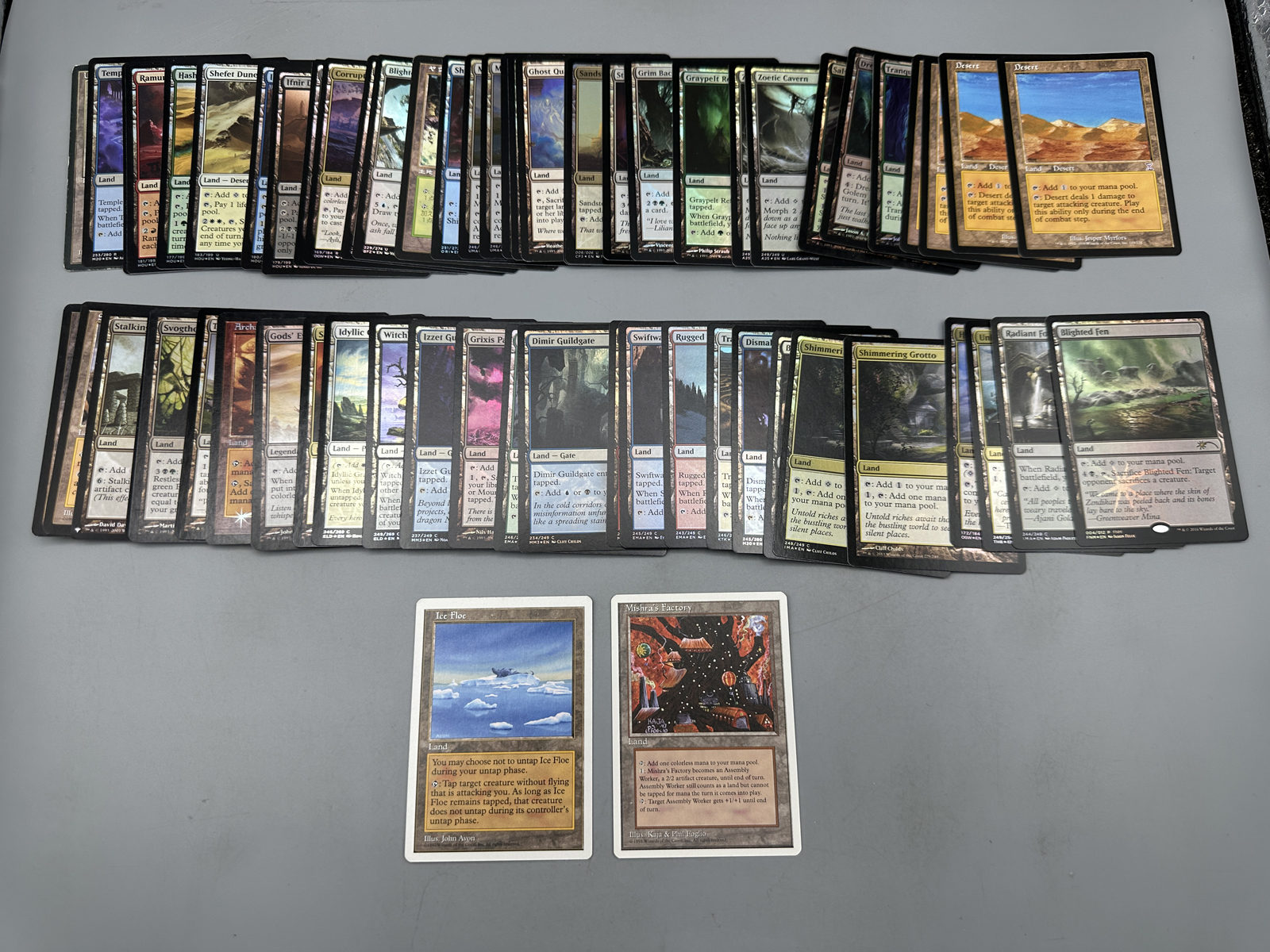 Lot of Magic The Gathering Land Trading Cards