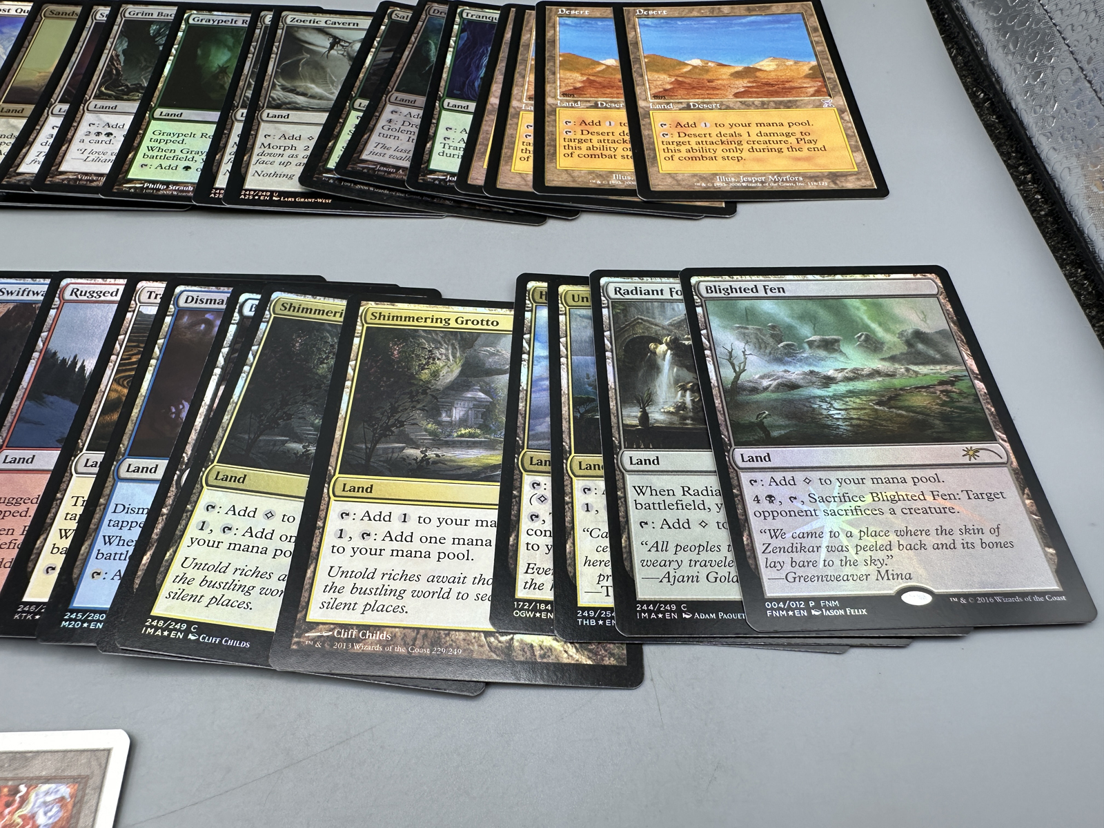 Lot of Magic The Gathering Land Trading Cards