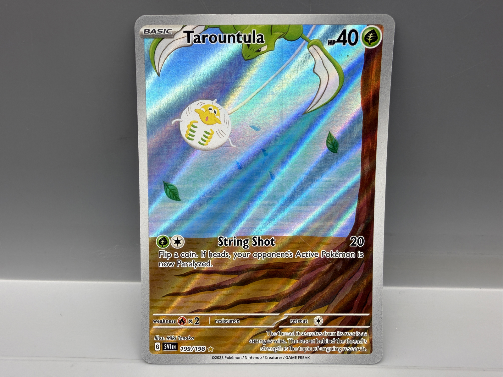 Pokemon Tarountula Holo #199/198