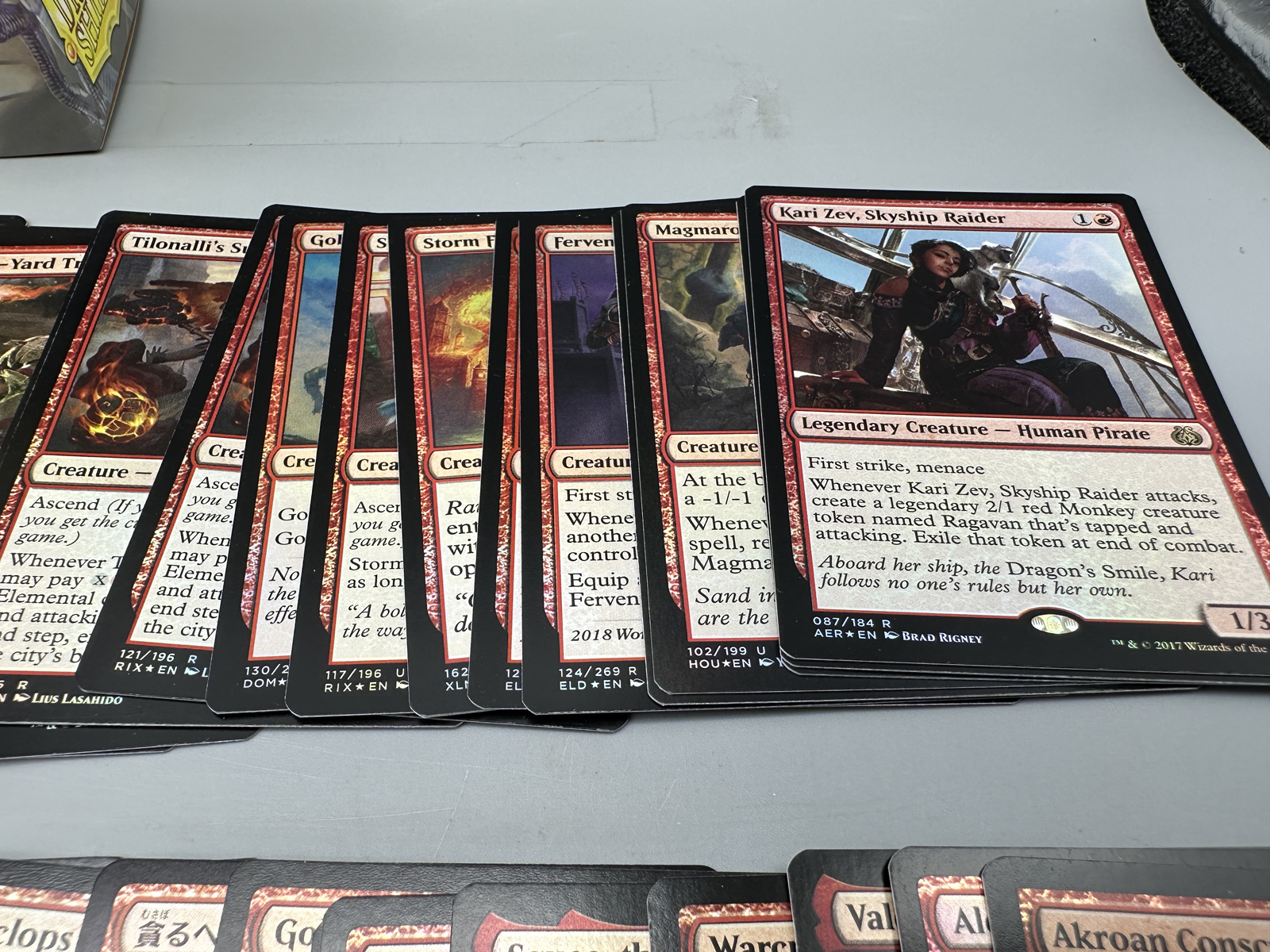 Lot of Magic The Gathering Trading Cards Red Lot