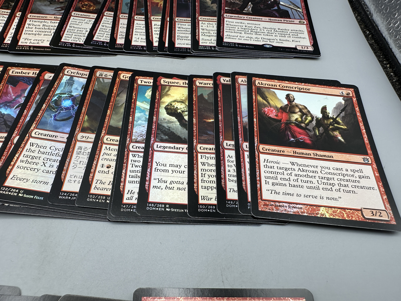 Lot of Magic The Gathering Trading Cards Red Lot