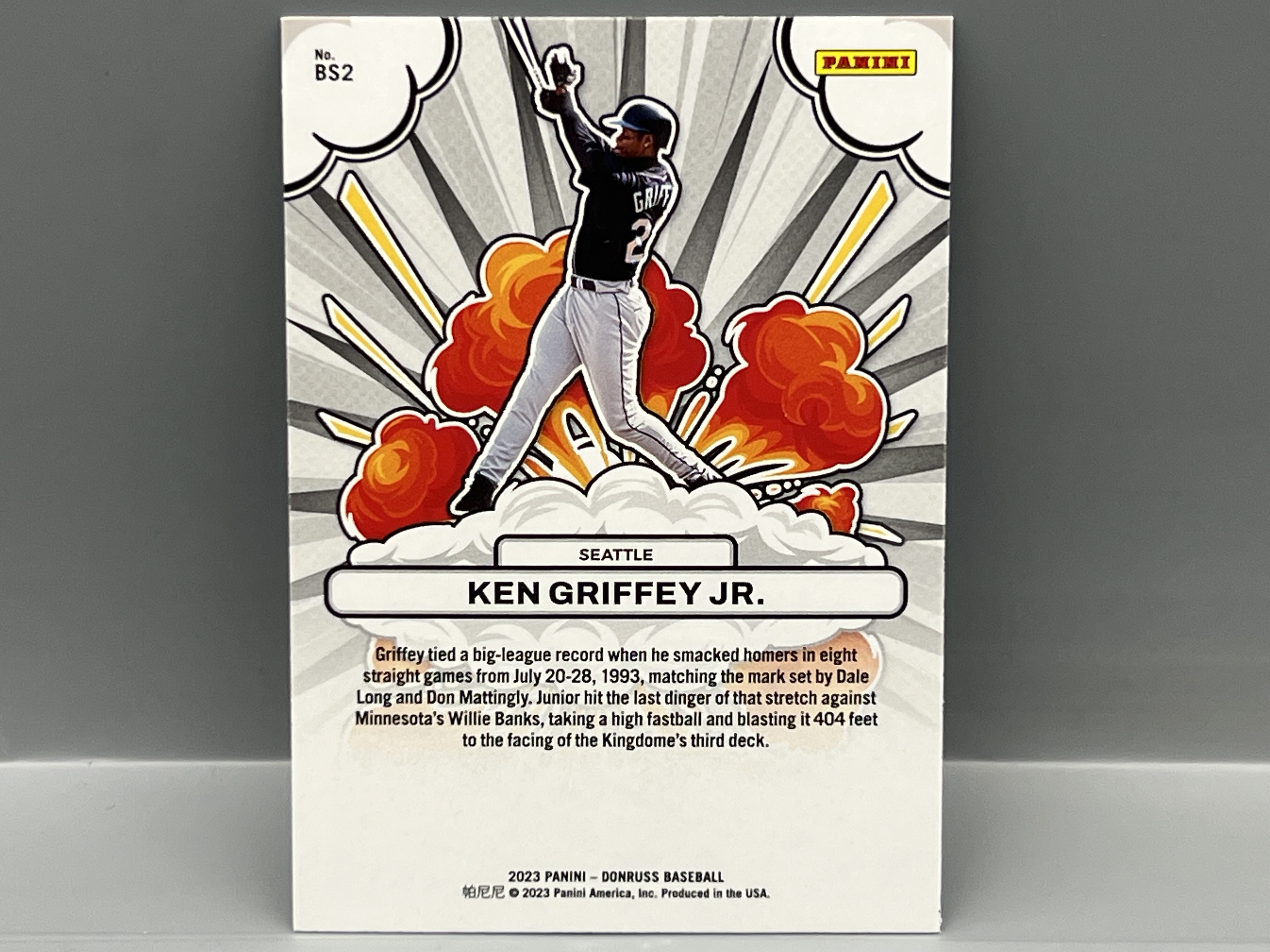 2023 Panini Donruss Ken Griffey Jr. Bomb Squad #BS2