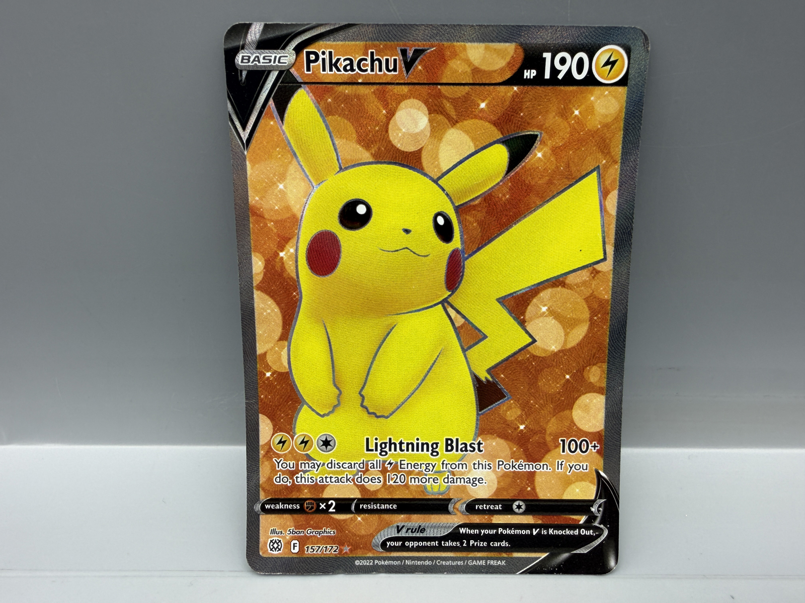 Pokemon Pikachu V Holo #157/172