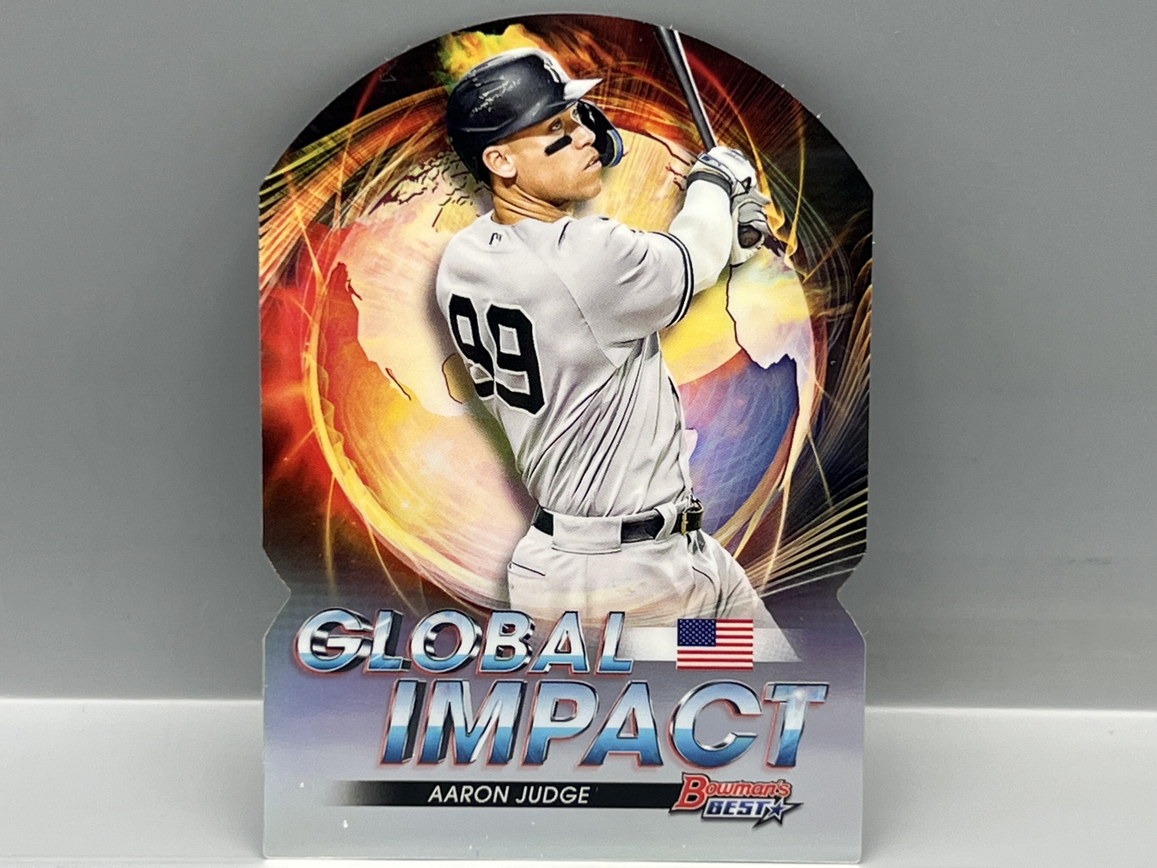 2022 Bowman's Best Aaron Judge Global Impact Die Cut Refractor #GI-17