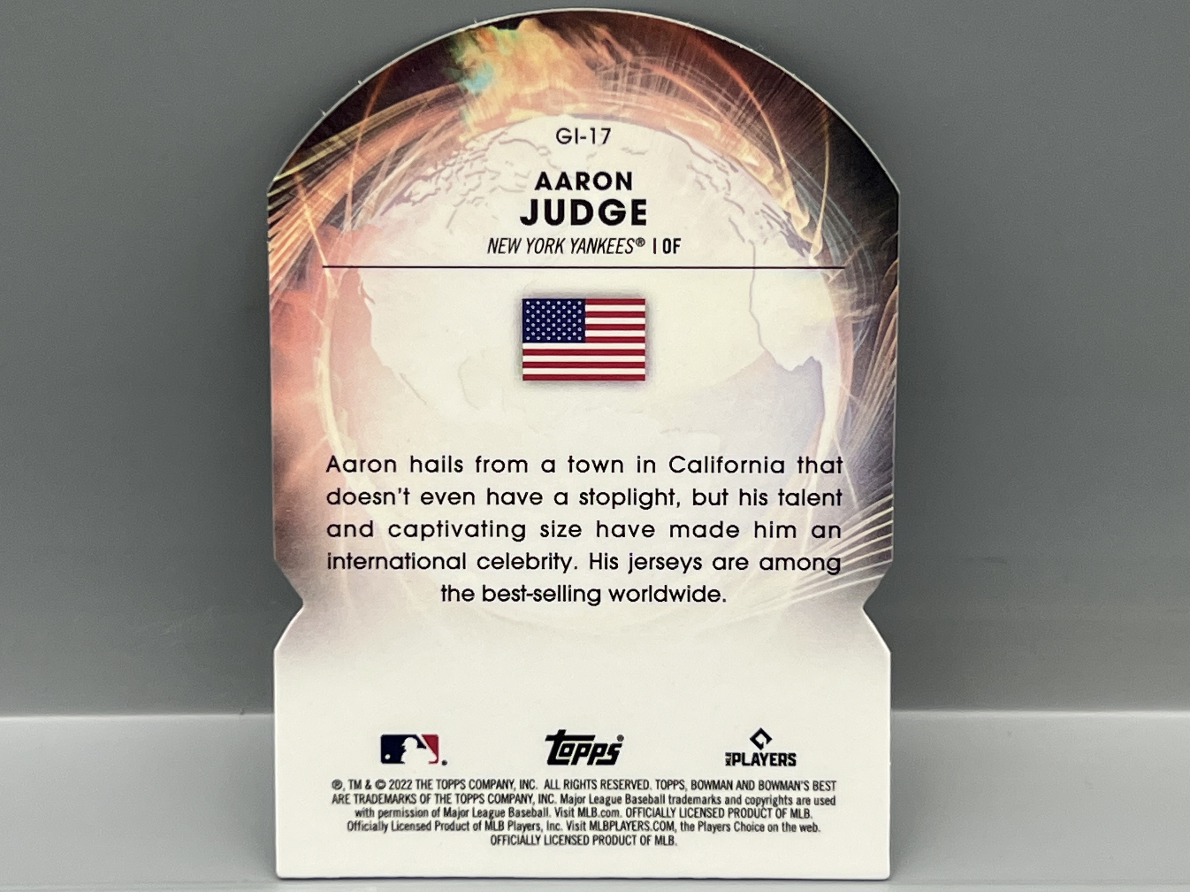 2022 Bowman's Best Aaron Judge Global Impact Die Cut Refractor #GI-17