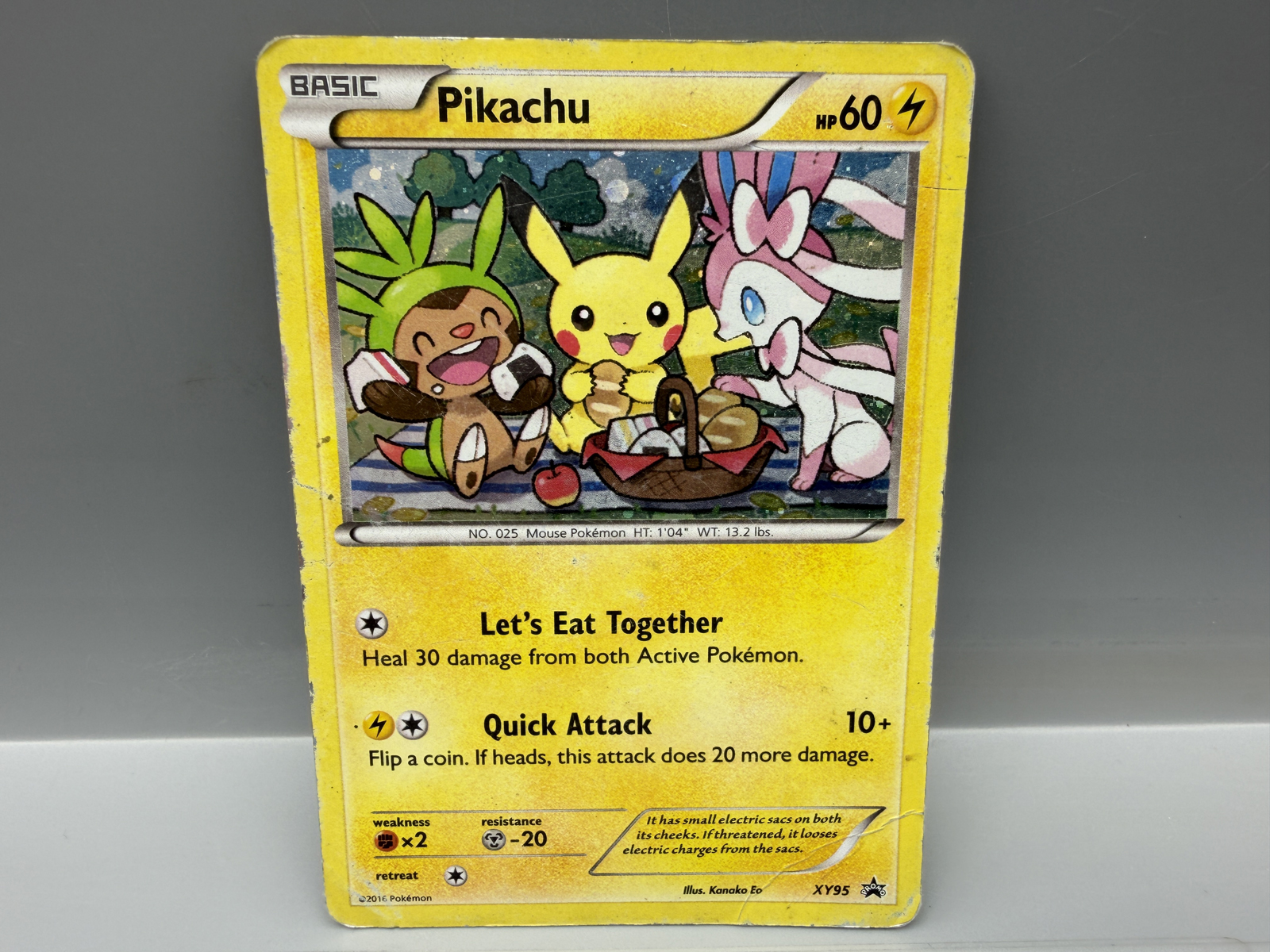 Pokemon Pikachu Holo #XY95 Black Star Promo
