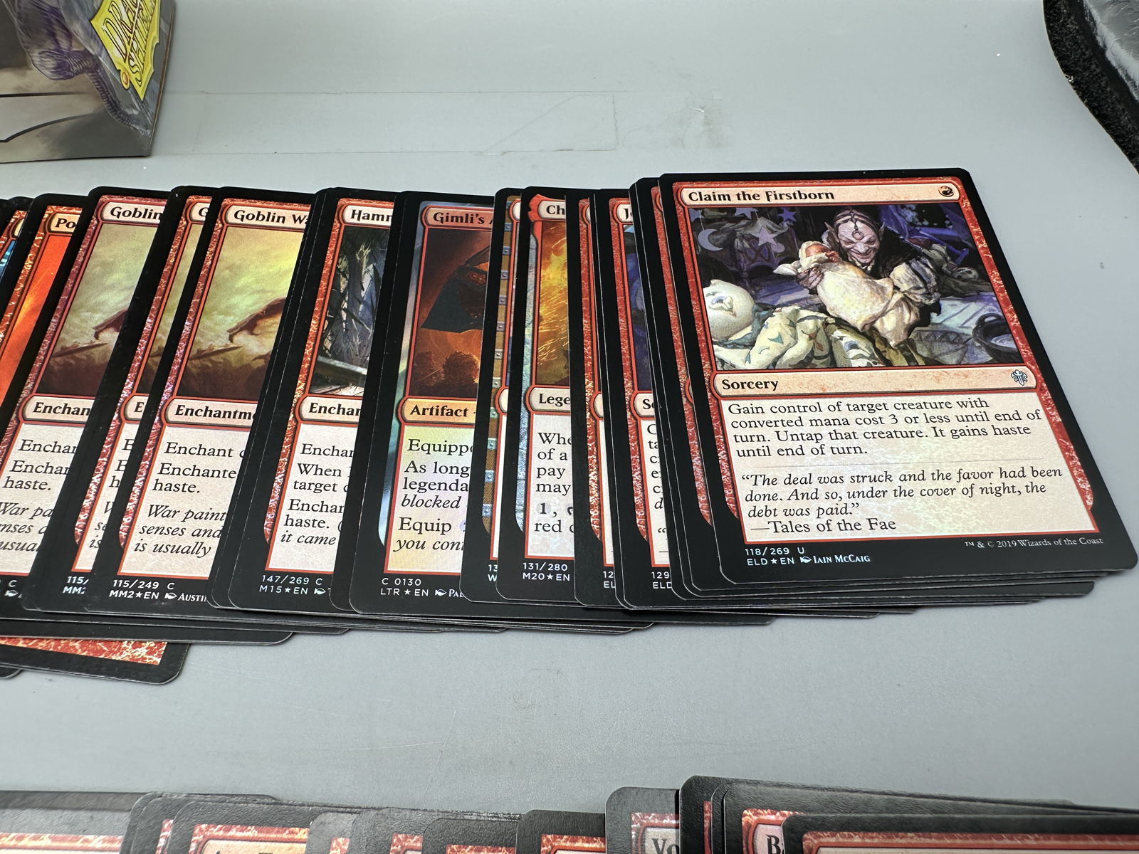 Magic The Gathering Trading Card Red Lot