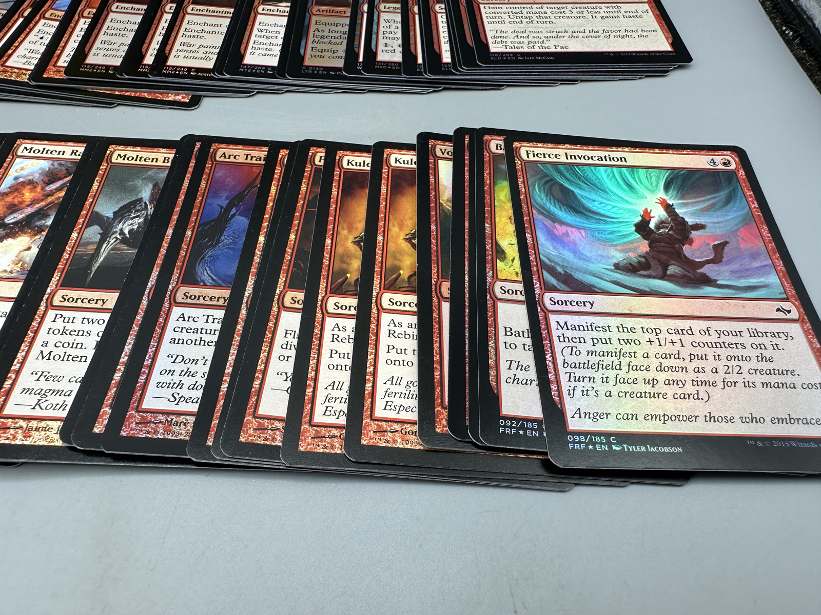 Magic The Gathering Trading Card Red Lot