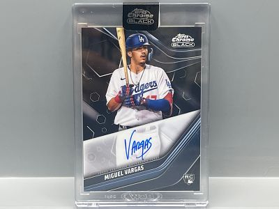 2023 Topps Chrome Black Miguel Vargas On Card RC Auto - Sealed In Mag From Topps