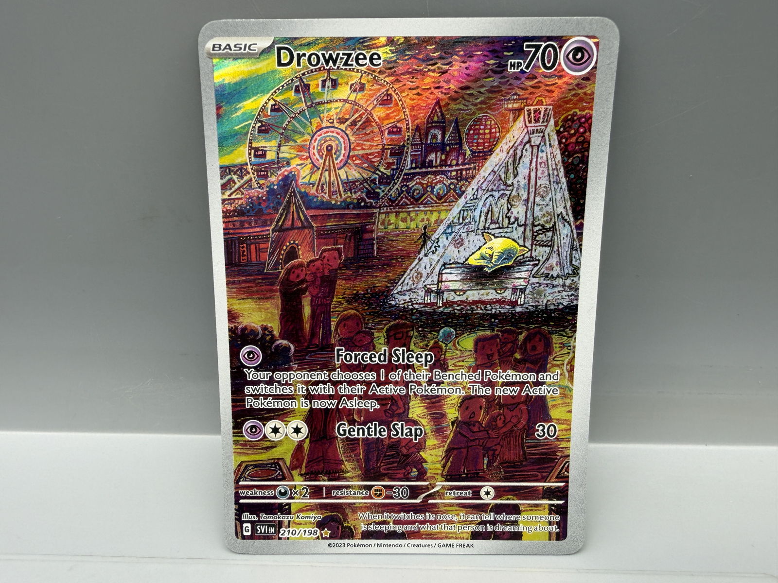 Pokemon Drowzee Holo #210/198