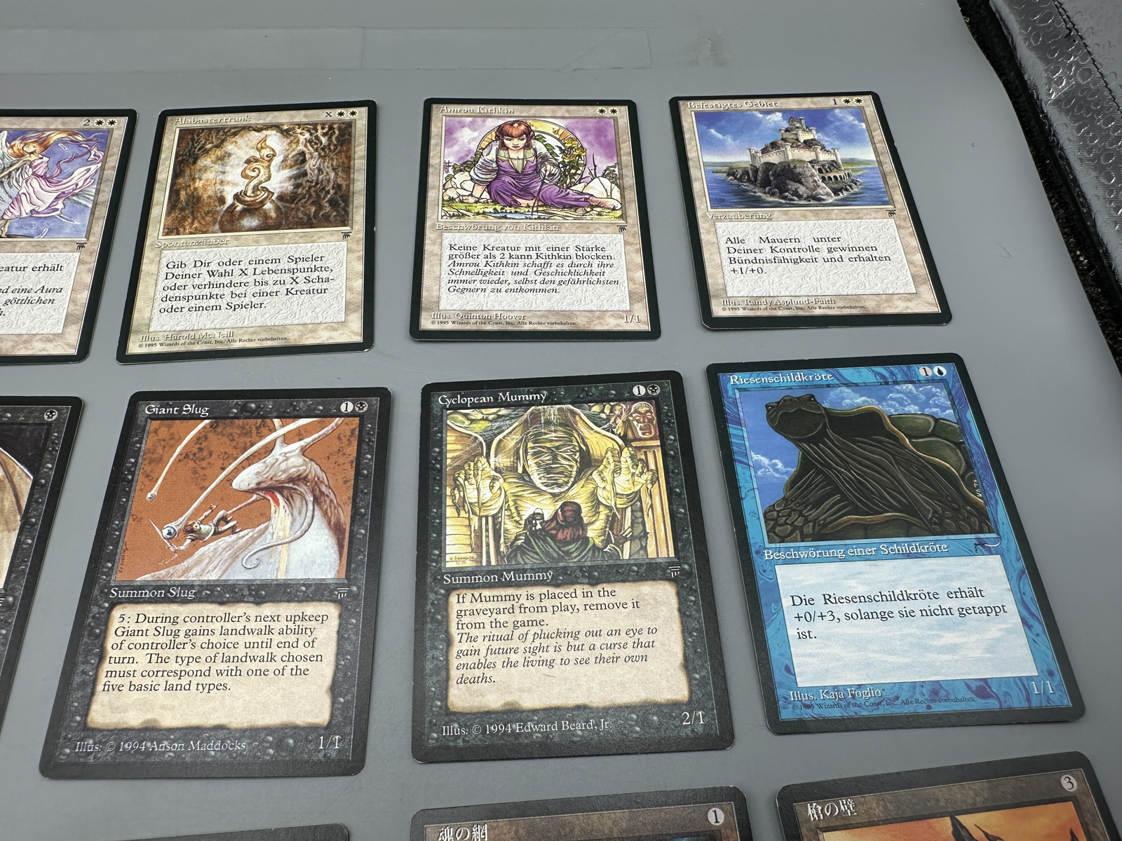 Lot of 24 Vintage Magic The Gathering Trading Cards including Beta, Legends, and International Editions