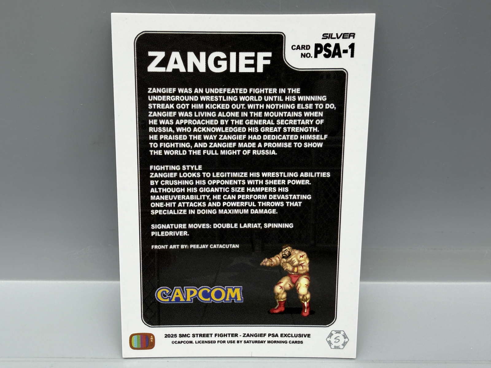 2025 SMC Street Fighter Zangief PSA Exclusive Promo Silver Foil Parallel #PSA-1