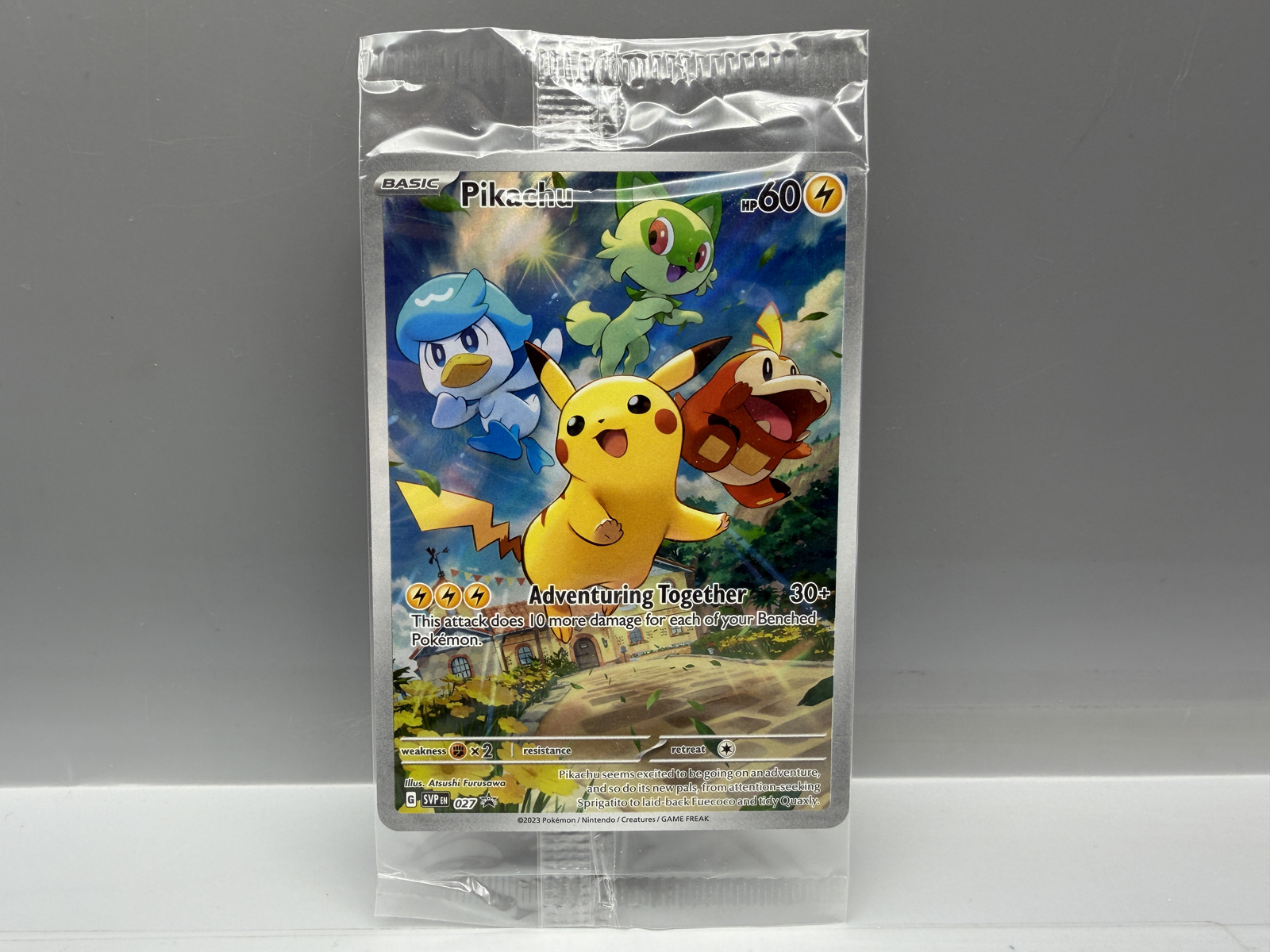 Pokemon Pikachu SVP EN 027 Black Star Promo Holo Sealed PSA Promo