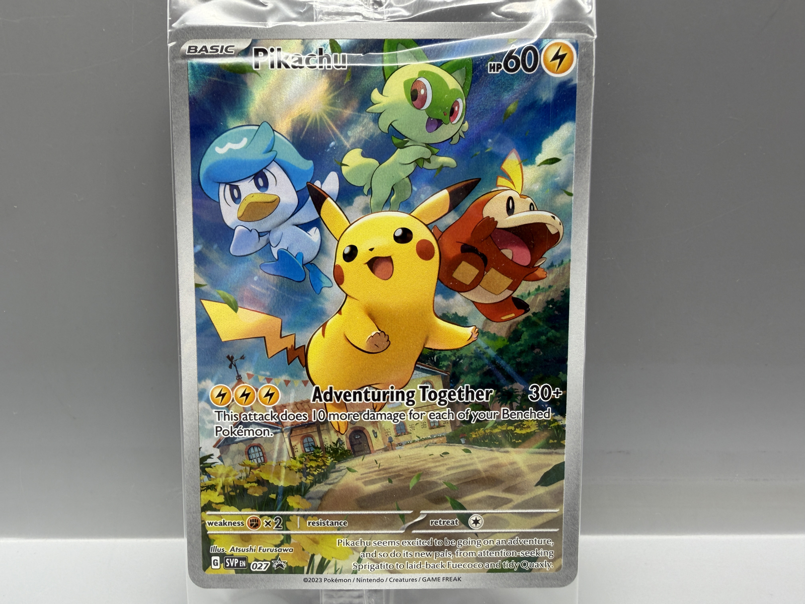 Pokemon Pikachu SVP EN 027 Black Star Promo Holo Sealed PSA Promo