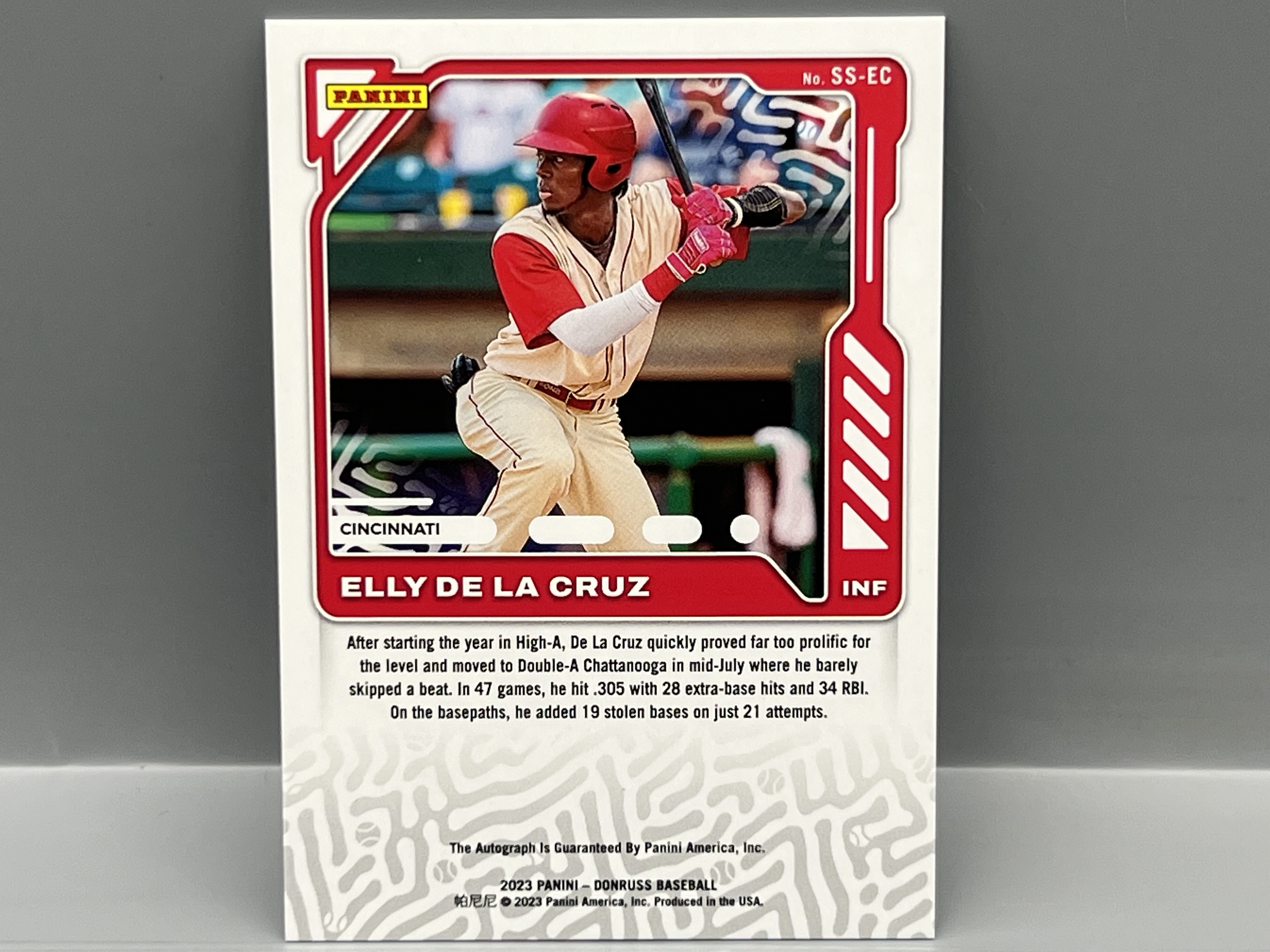 2023 Panini Donruss Elly De La Cruz Signature Series Auto