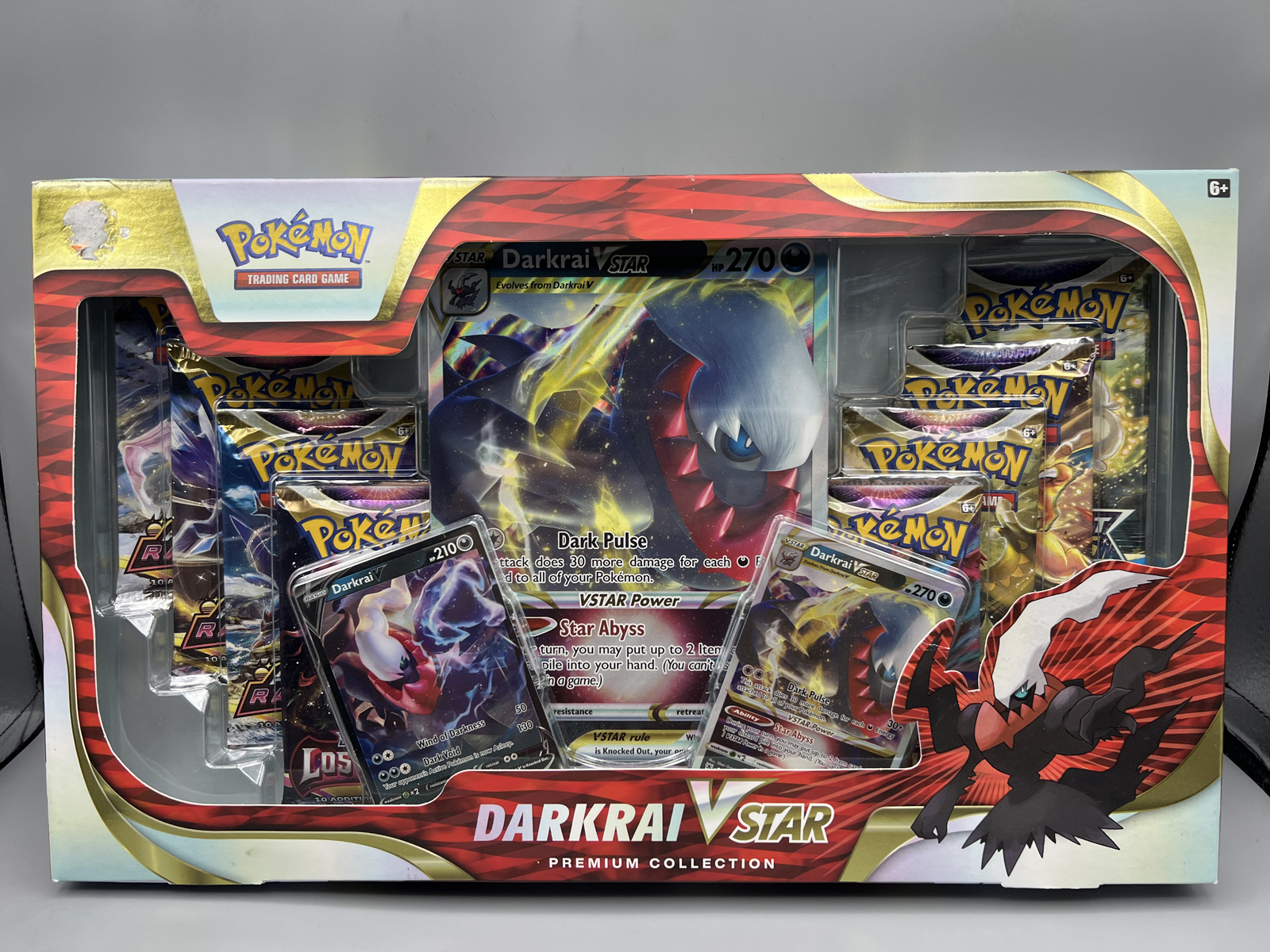 2022 Pokemon Sword & Shield Darkrai VStar Premium Collection Factory Sealed Box