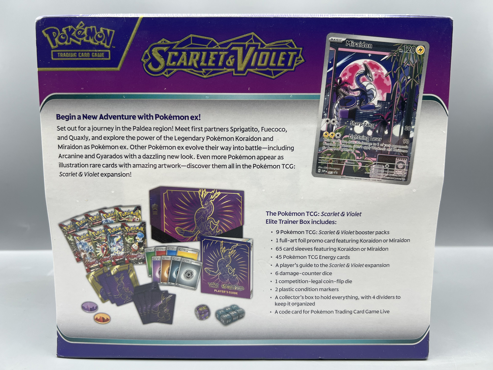 2023 Pokemon Scarlet & Violet Base Set Factory Sealed Elite Trainer Box (ETB)