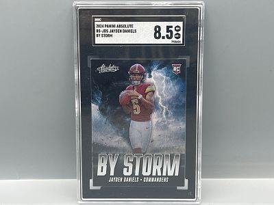 2024 Panini Absolute Jayden Daniels By Storm RC #BS-JDS SGC NM-MT+ 8.5