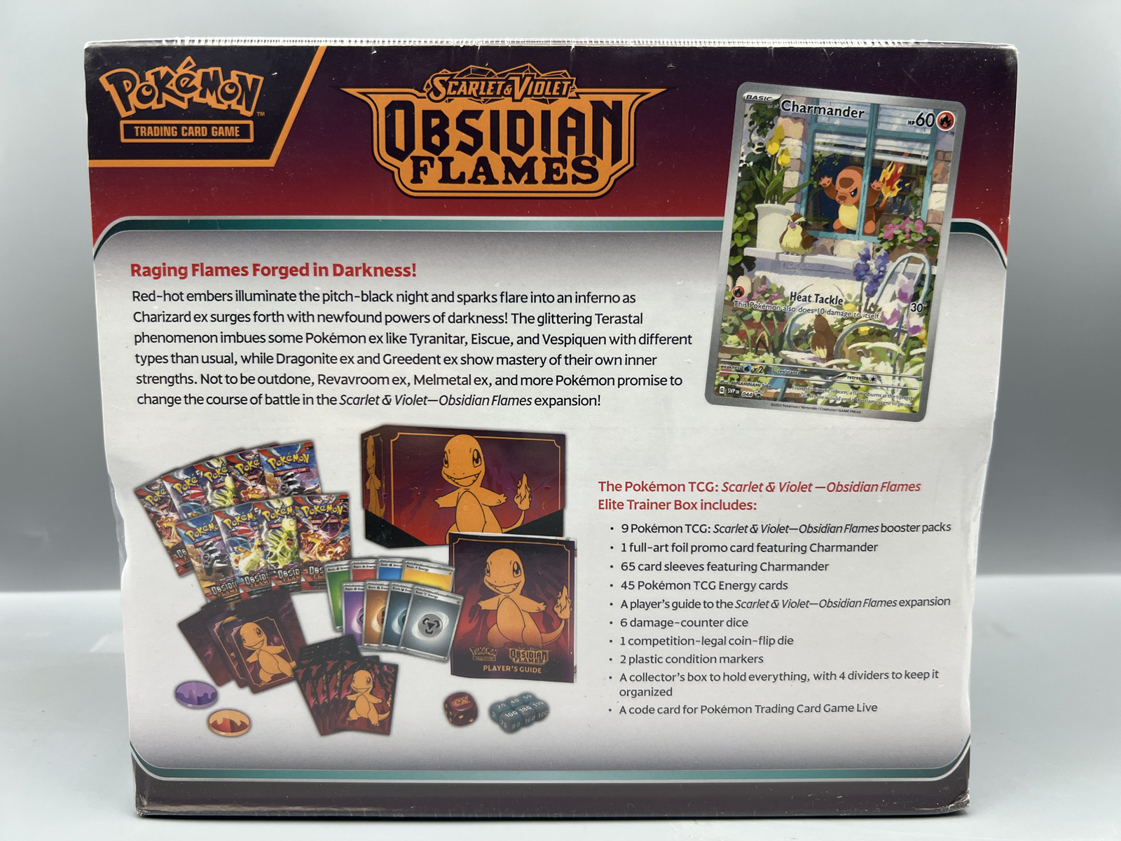 2023 Pokemon Scarlet & Violet Obsidian Flames Factory Sealed Elite Trainer Box (ETB)