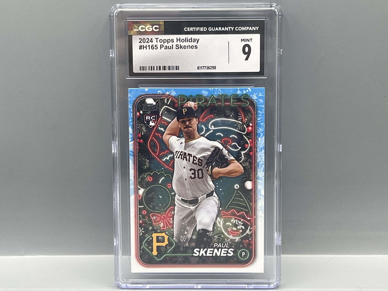 2024 Topps Holiday Paul Skenes RC #H165 CGC Mint 9