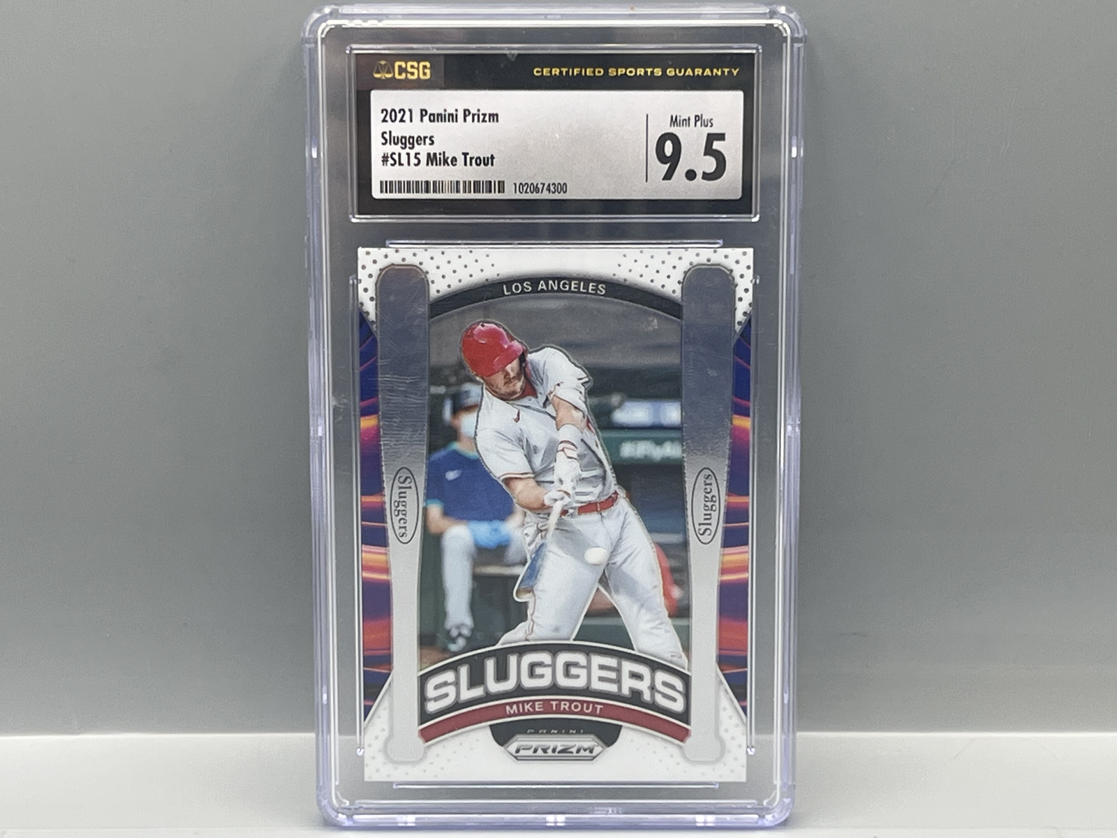 2021 Panini Prizm Mike Trout Sluggers #SL15 CSG Mint+ 9.5