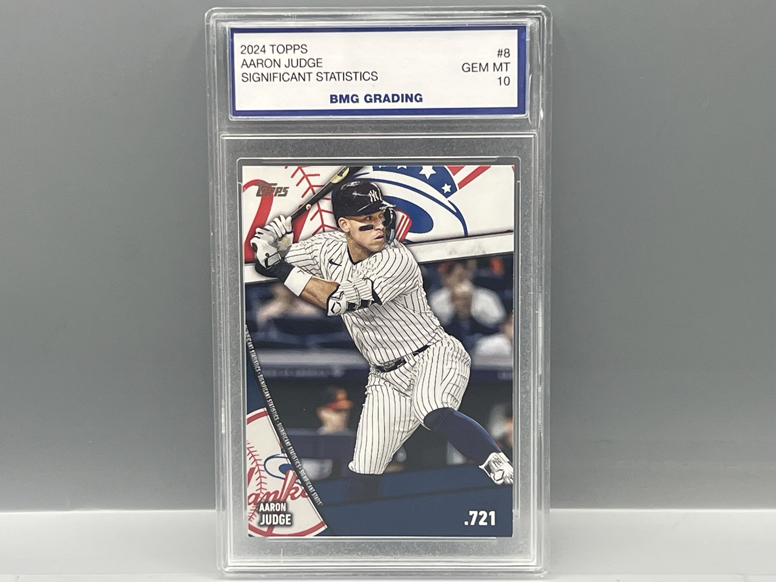 2024 Topps Aaron Judge Significant Statistics #SS-8 - Slabbed By BMG Grading