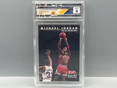 1992 Skybox Michael Jordan Team USA #45 - Slabbed By HGC Grading
