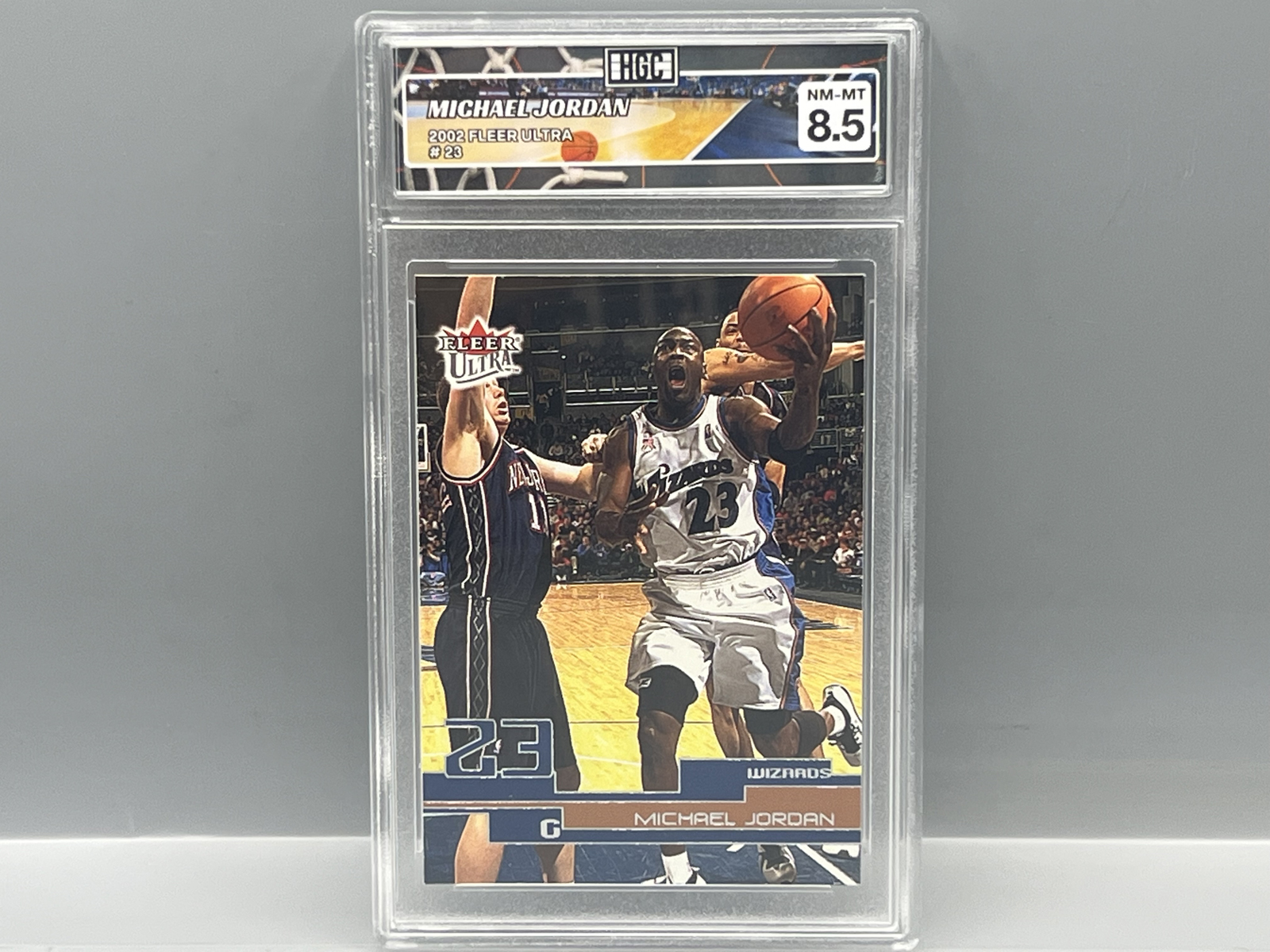 2002 Fleer Ultra Michael Jordan #23 - Slabbed By HGC Grading