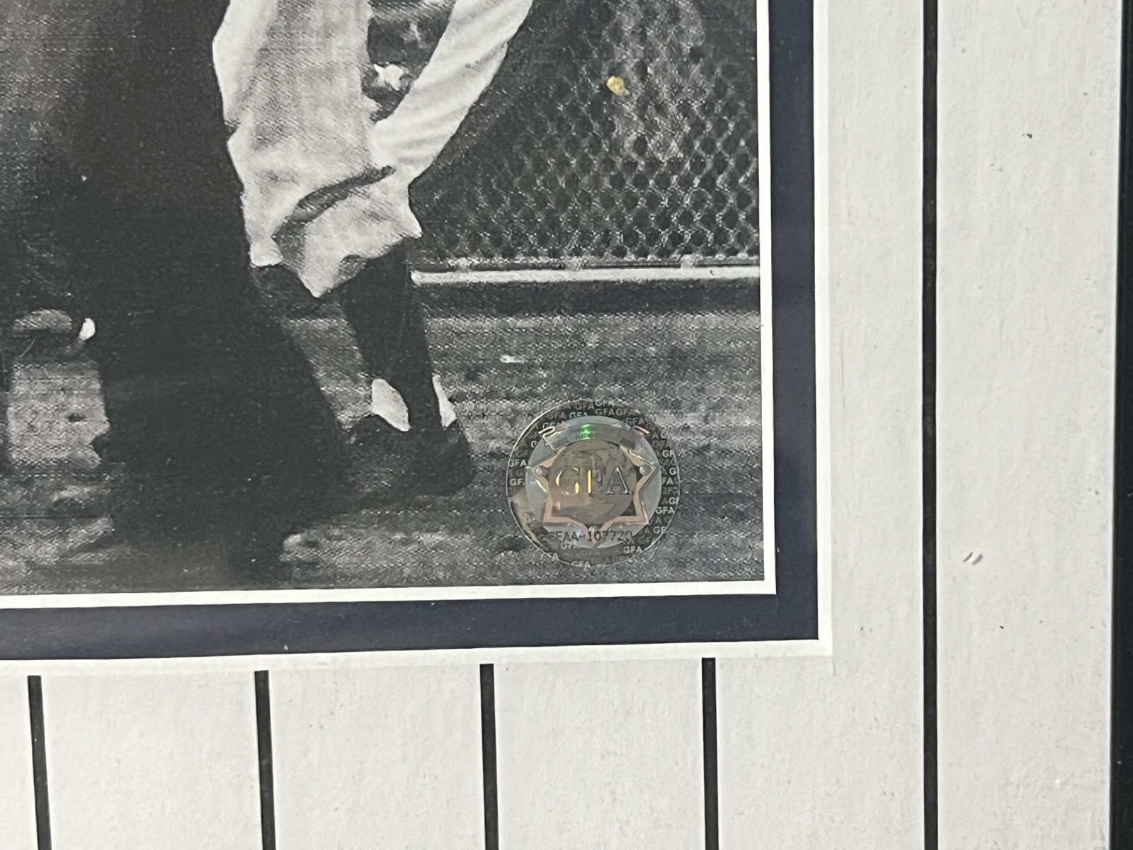 Mickey Mantle New York Yankees Framed & Autographed Photograph W/ GFA Certificate of Authenticity