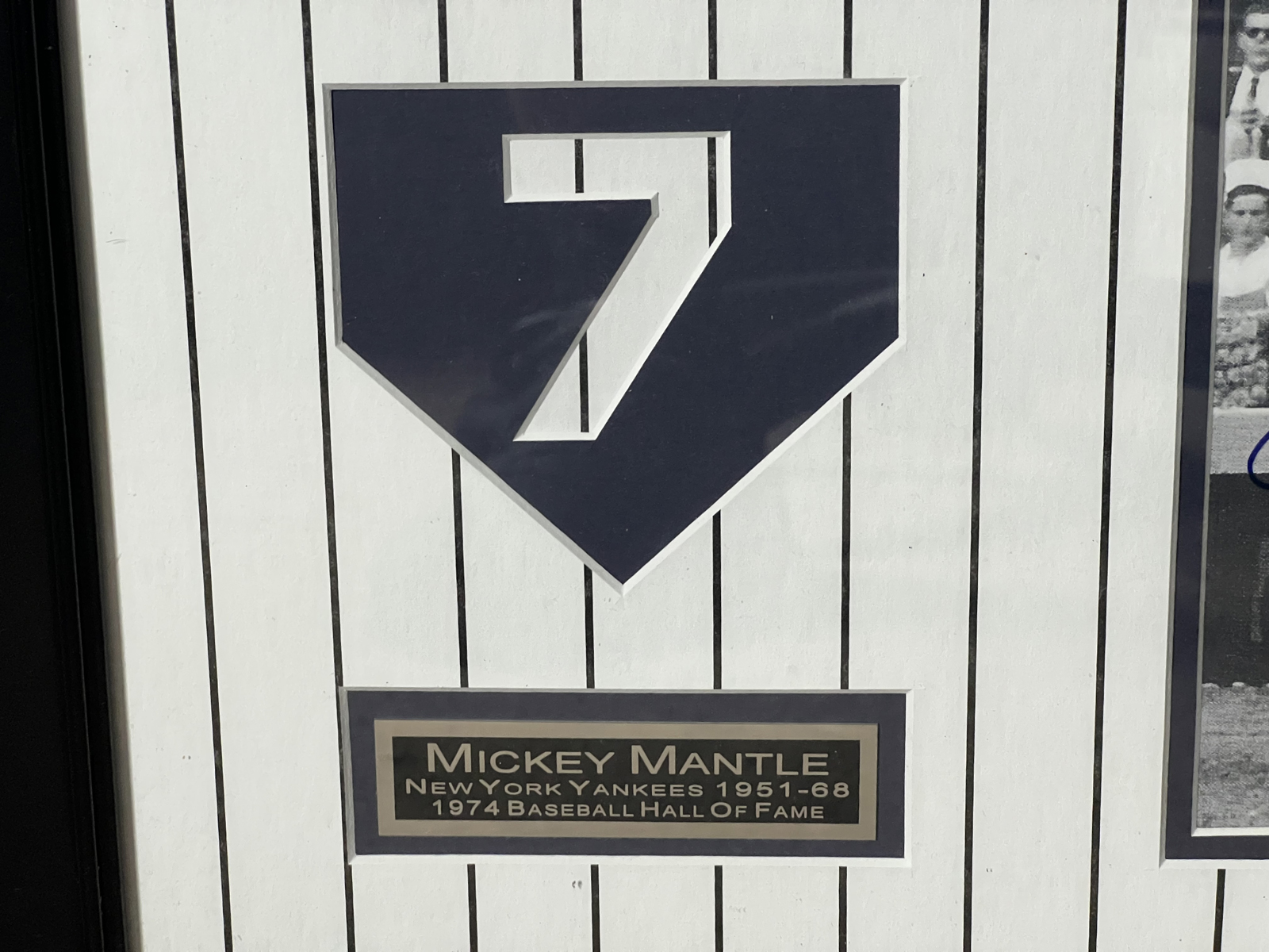 Mickey Mantle New York Yankees Framed & Autographed Photograph W/ GFA Certificate of Authenticity