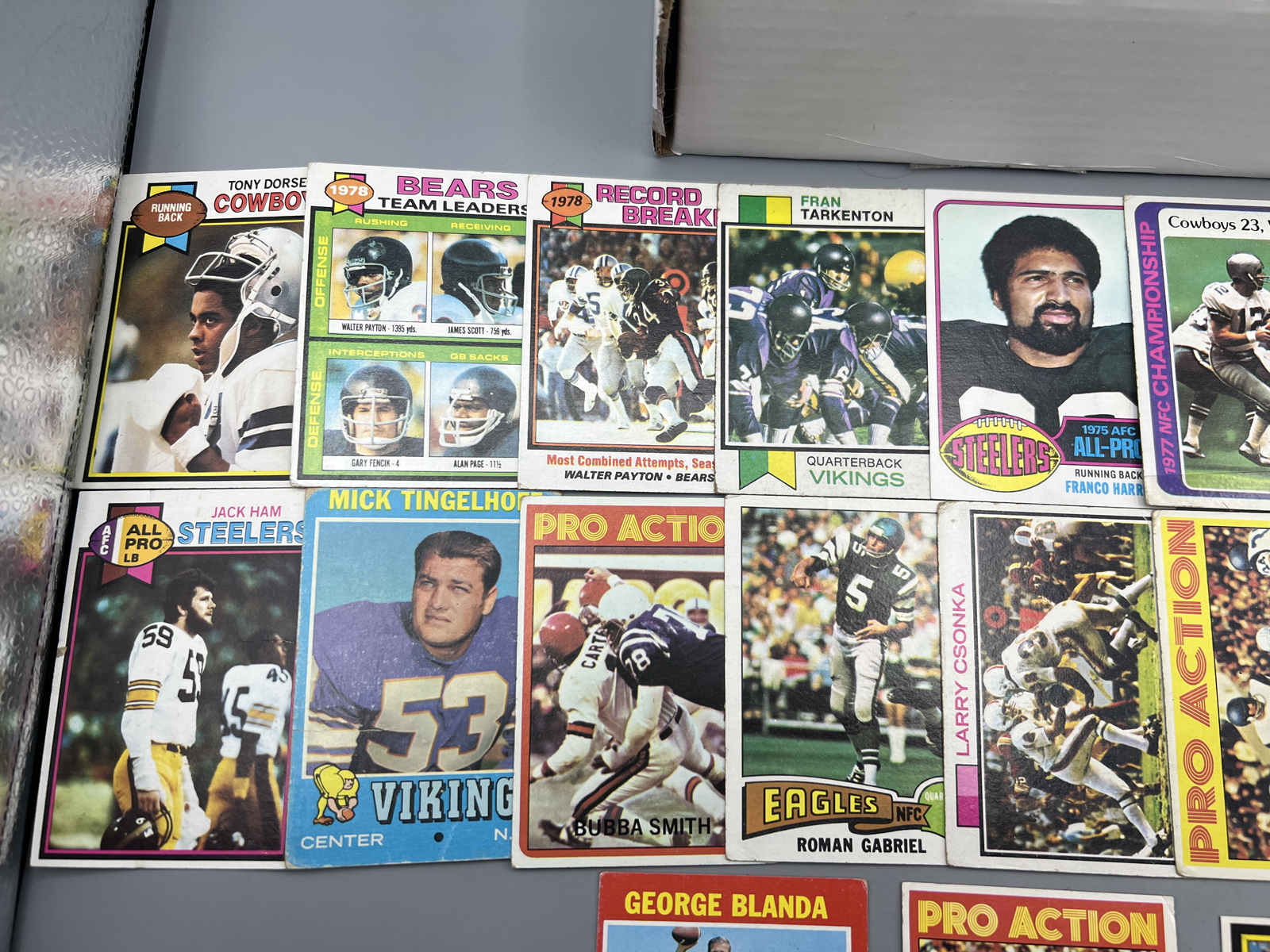 Large Box of Assorted 1970s Football Cards W/ Some Stars - Varying Conditions