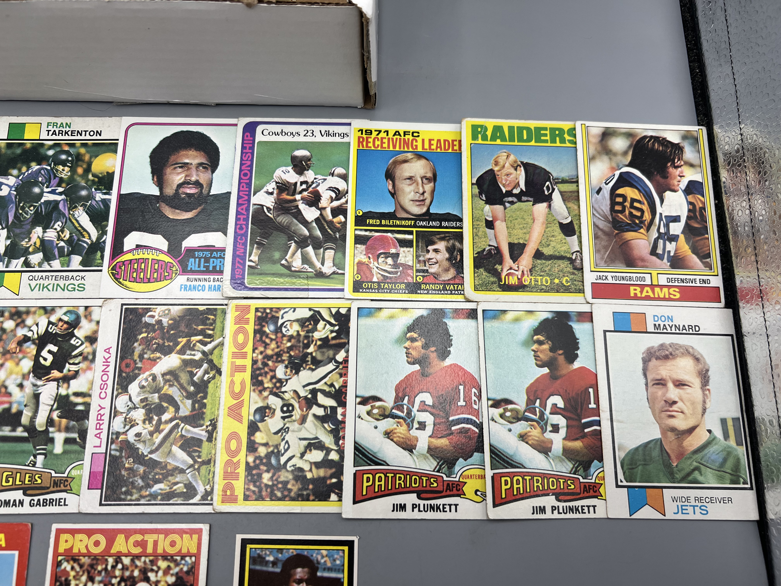 Large Box of Assorted 1970s Football Cards W/ Some Stars - Varying Conditions