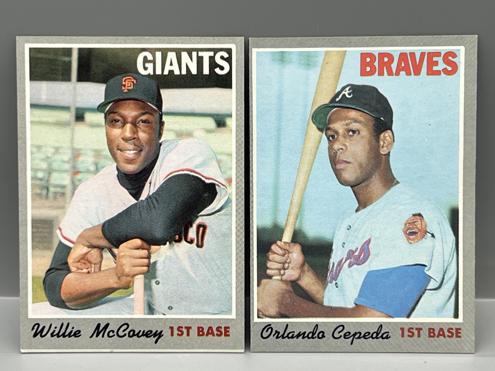 1970 Topps Willie McCovey #250 & Orlando Cepeda #555