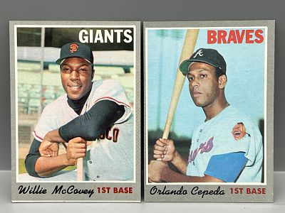 1970 Topps Willie McCovey #250 & Orlando Cepeda #555