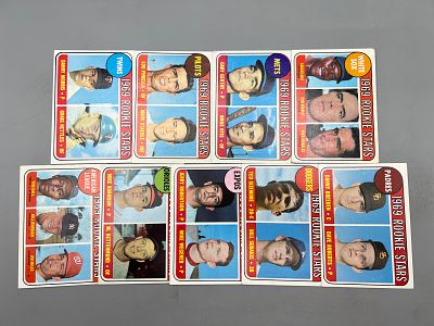 (9) 1969 Topps Baseball Rookie Cards W/ Graig Nettles RC & Lou Piniella - Varying Conditions