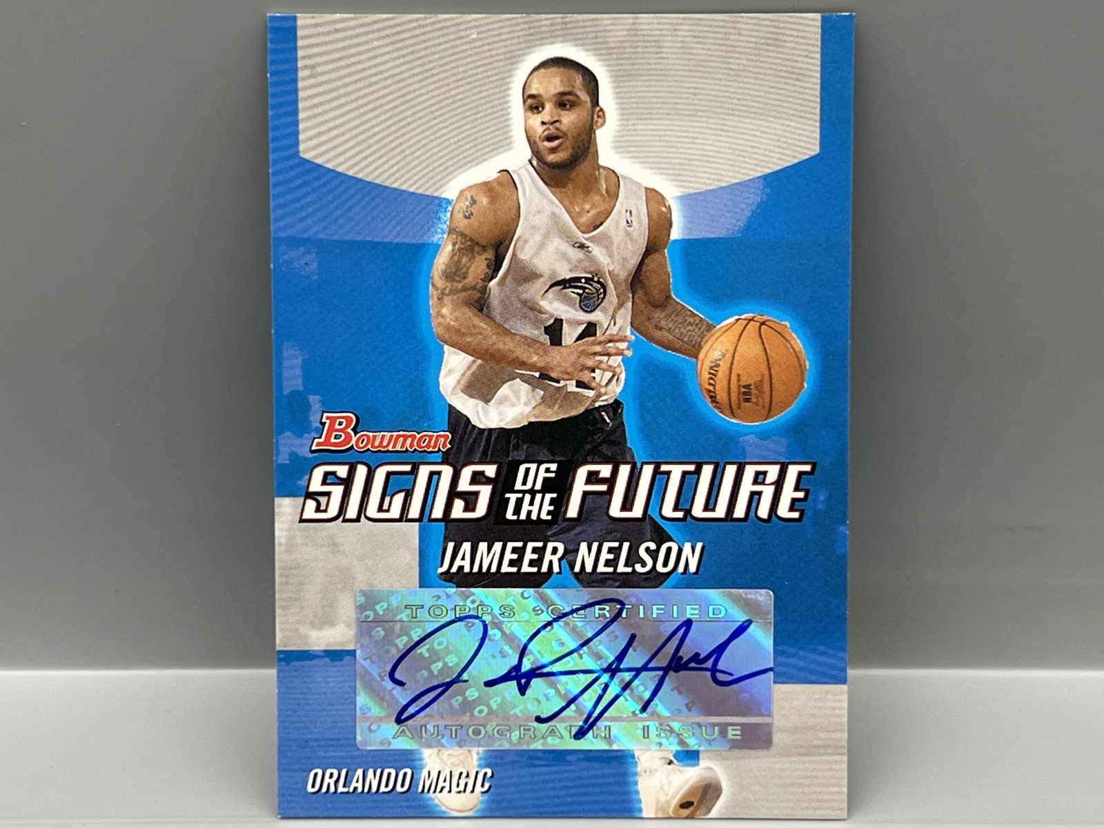 2004-05 Bowman Jameer Nelson Signs of The Future Rookie Auto #SOF-JN
