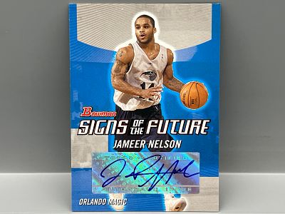 2004-05 Bowman Jameer Nelson Signs of The Future Rookie Auto #SOF-JN