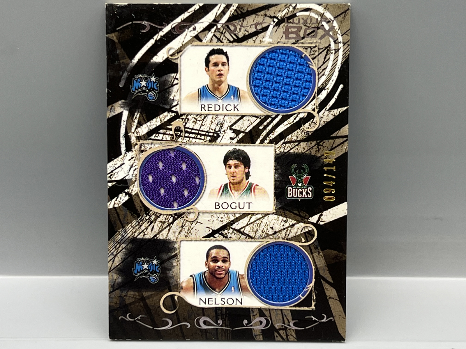 2006-07 Topps Luxury Box Redick/Bogut/Nelson/Ford/Battier/Brand 6 Piece Double Sided Game Used Relic #/149