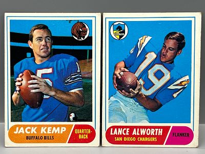 1968 Topps Jack Kemp #149 & Lance Alworth #193