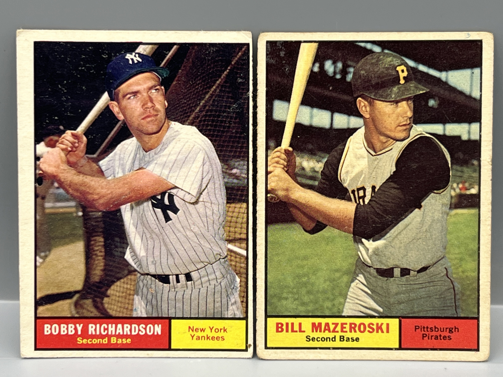 1961 Topps Bobby Richardson #180 & Bill Mazeroski SP #430
