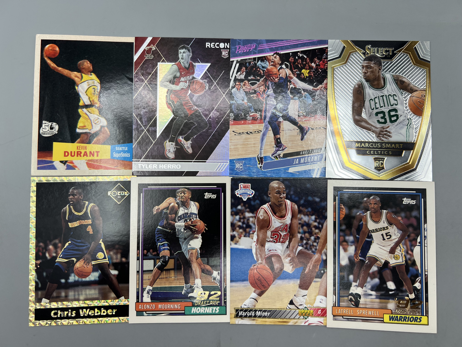 (8) Basketball Star Player Rookie Cards W/ Kevin Durant RC