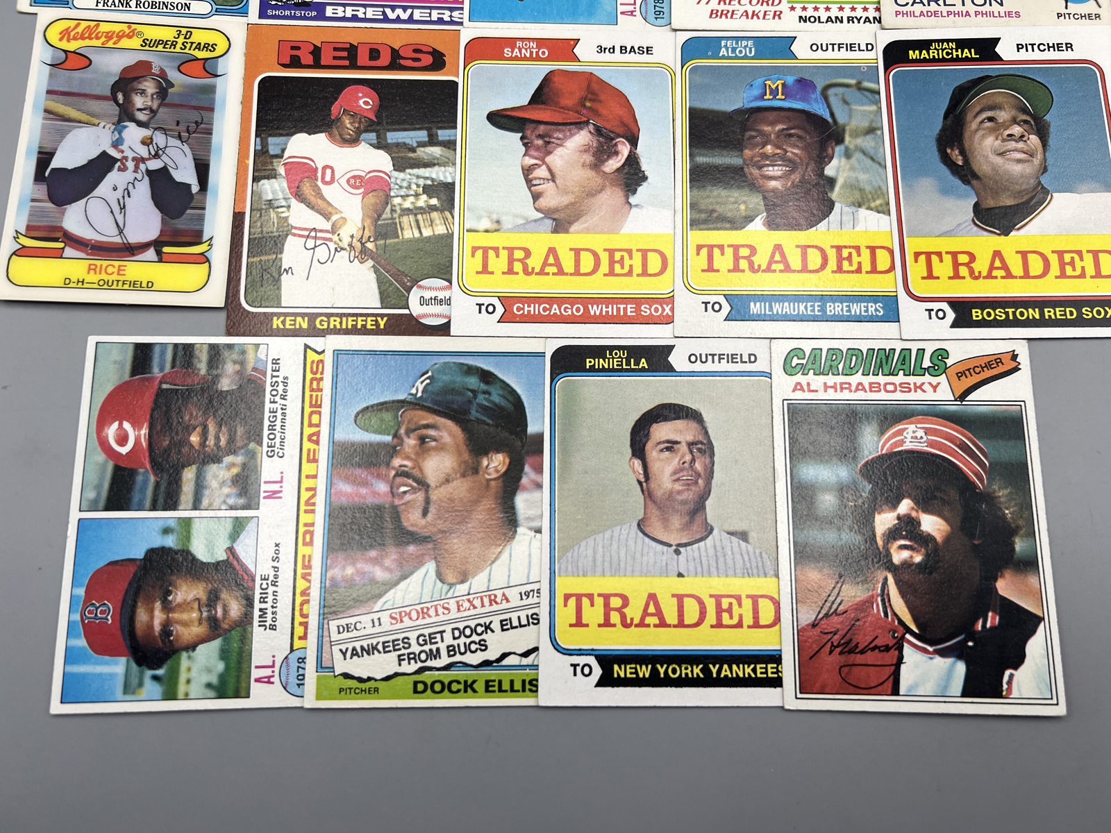 (14) 1970s Topps Baseball Cards W/ Many Stars - Varying Conditions
