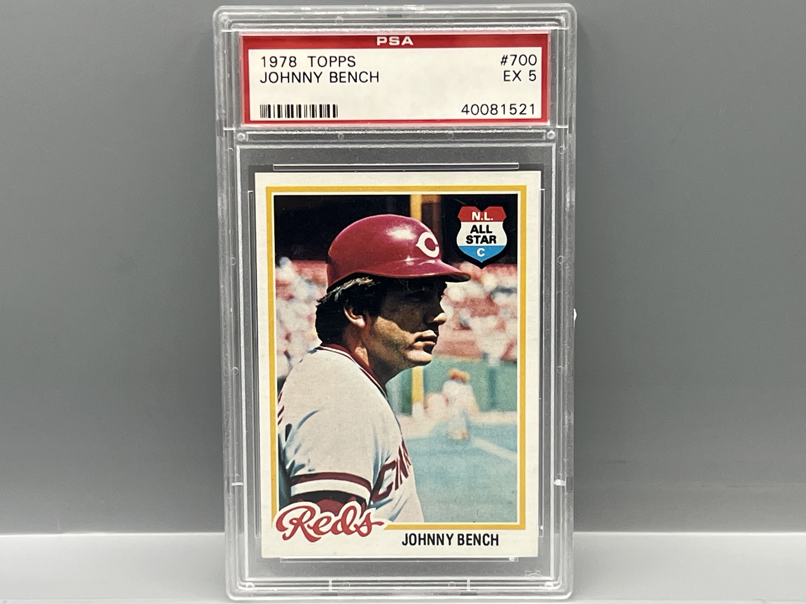 1978 Topps Johnny Bench #700 PSA EX 5
